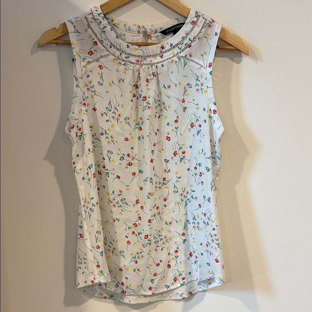 41 Hawthorn Multicolor Floral Sleeveless Top